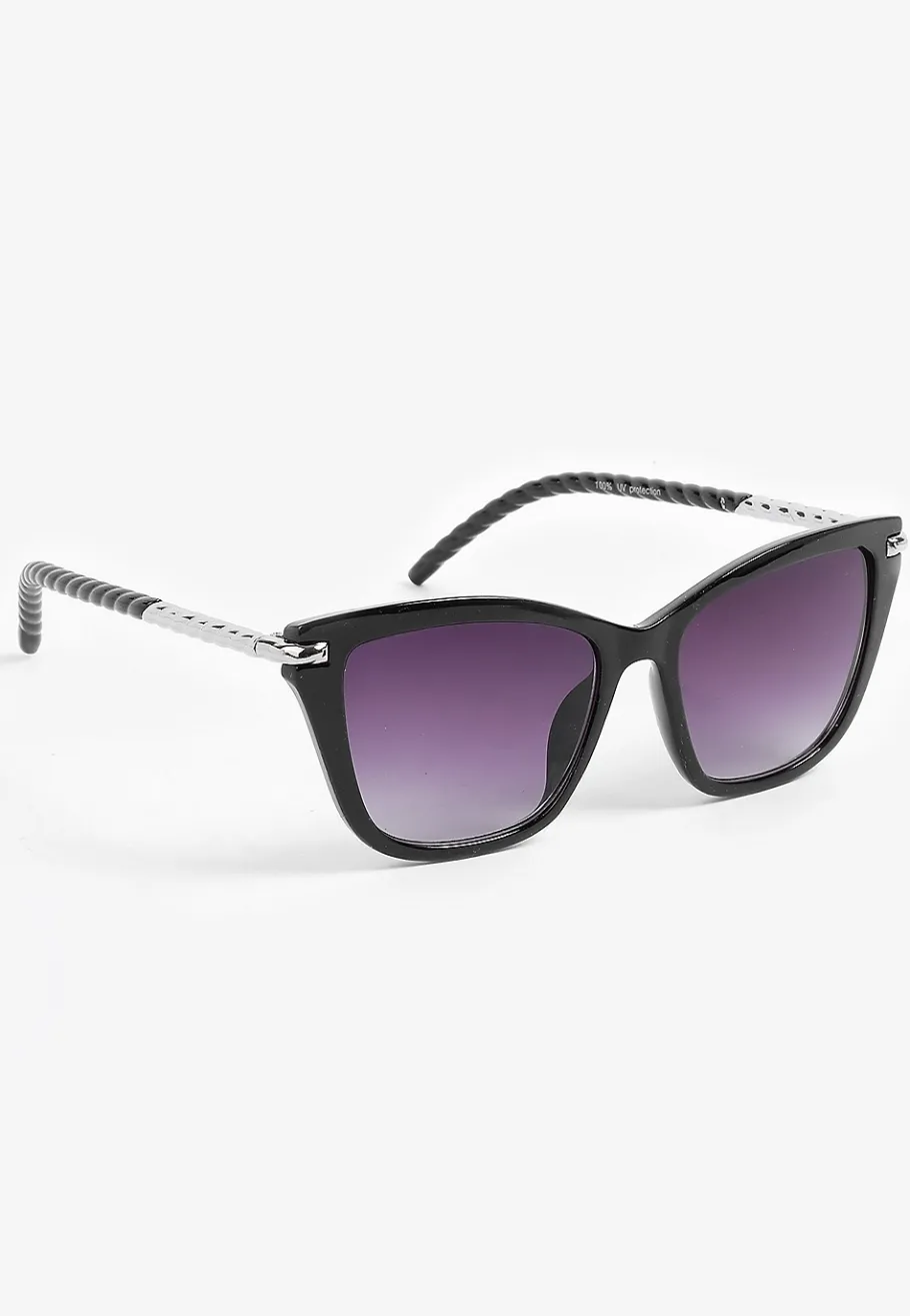 Maurices Sunglasses-Twisted Temple Cateye Sunglasses