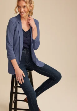Maurices Blazers-Versa 3/4 Sleeve Blazer