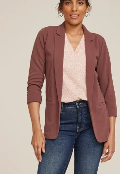 Maurices Blazers-Versa 3/4 Sleeve Blazer