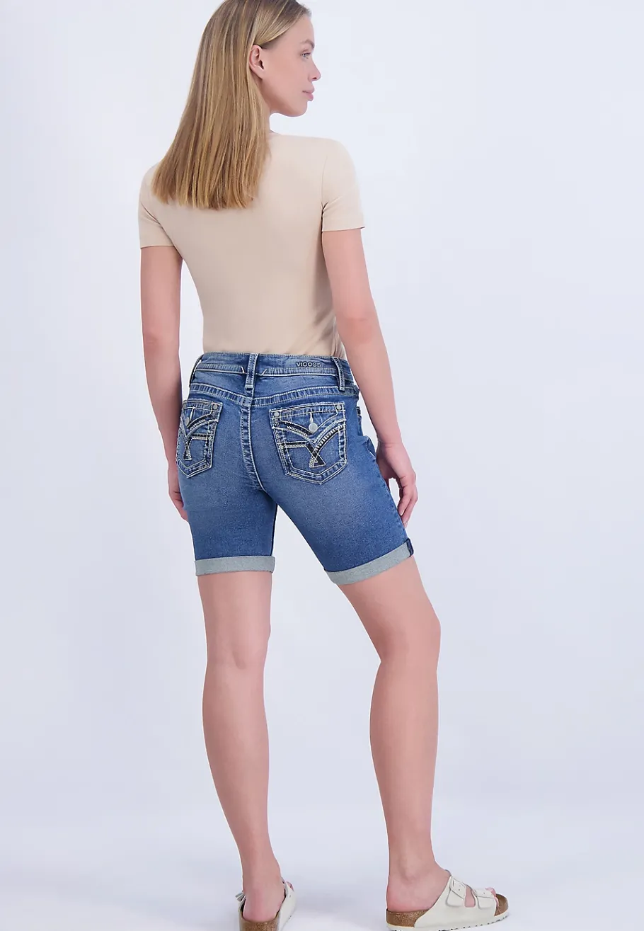Maurices Shorts|Jean Shorts-Vigoss® Mid Rise Flap Pocket Bermuda 8in Short