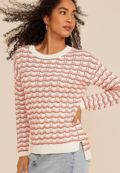 Maurices Sweaters Cardigans & Kimonos-Wavy Striped Sweater
