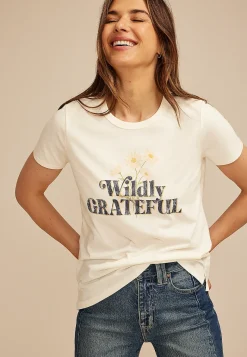 Maurices Tees|Graphics-Wildly Grateuful Classic Fit Graphic Tee